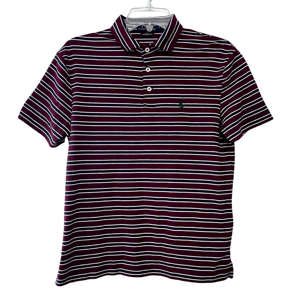 Polo Ralph Lauren Short Sleeve Striped Custom Slim Fit Short Sleeve Mens Small